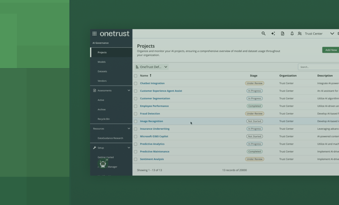 Screenshot from Privacy Automation demo video